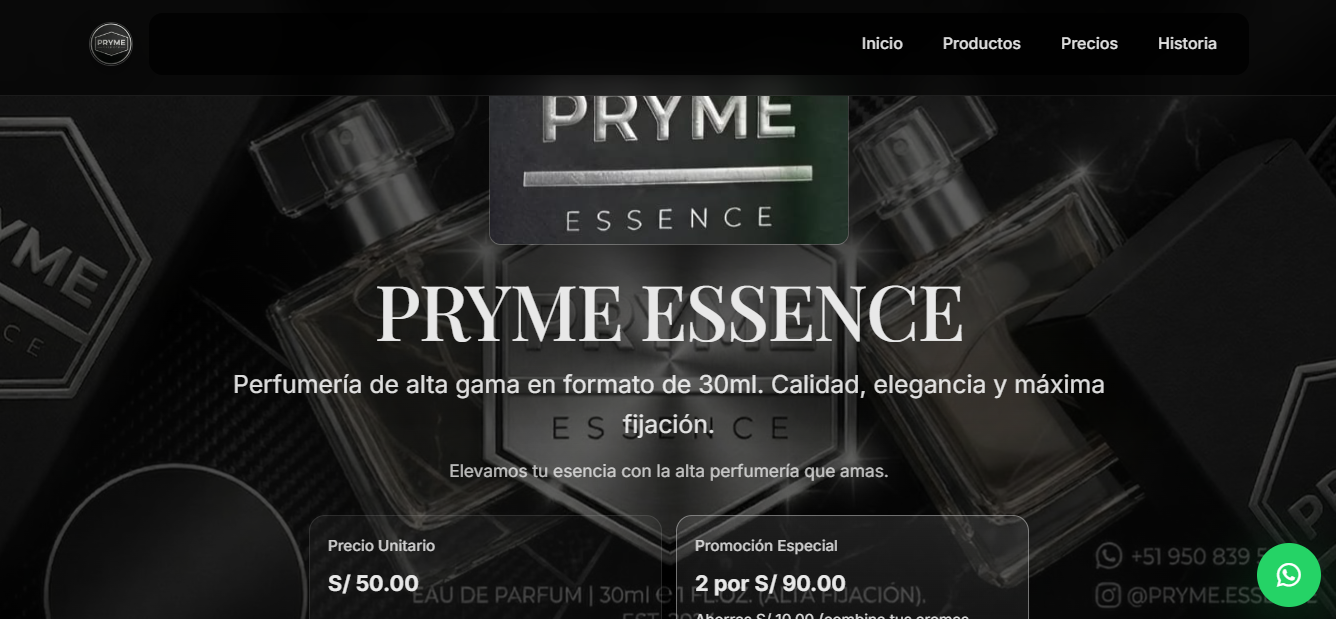 Pryme Essence - Tienda de Perfumería Online